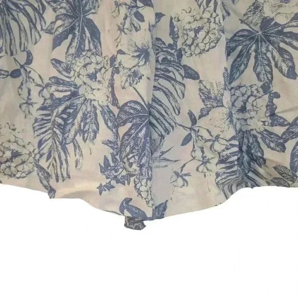 Panama Jack Women's White & Navy Linen/Lyocell Pull Up Shorts w Elastic Waist & - Picture 5 of 12